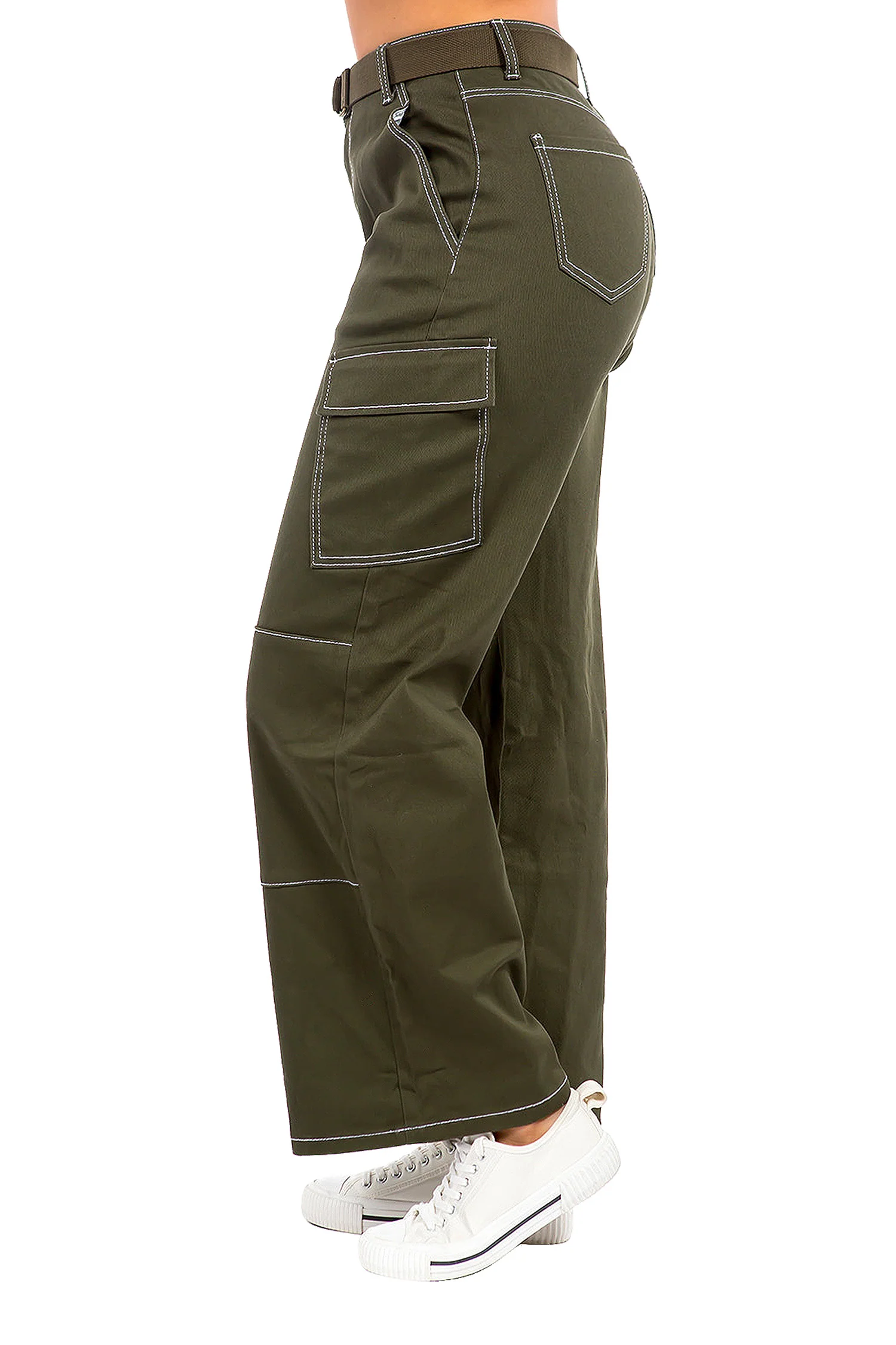 Women's Essential High Rise Carpenter Wide Leg Jeans - Image 2