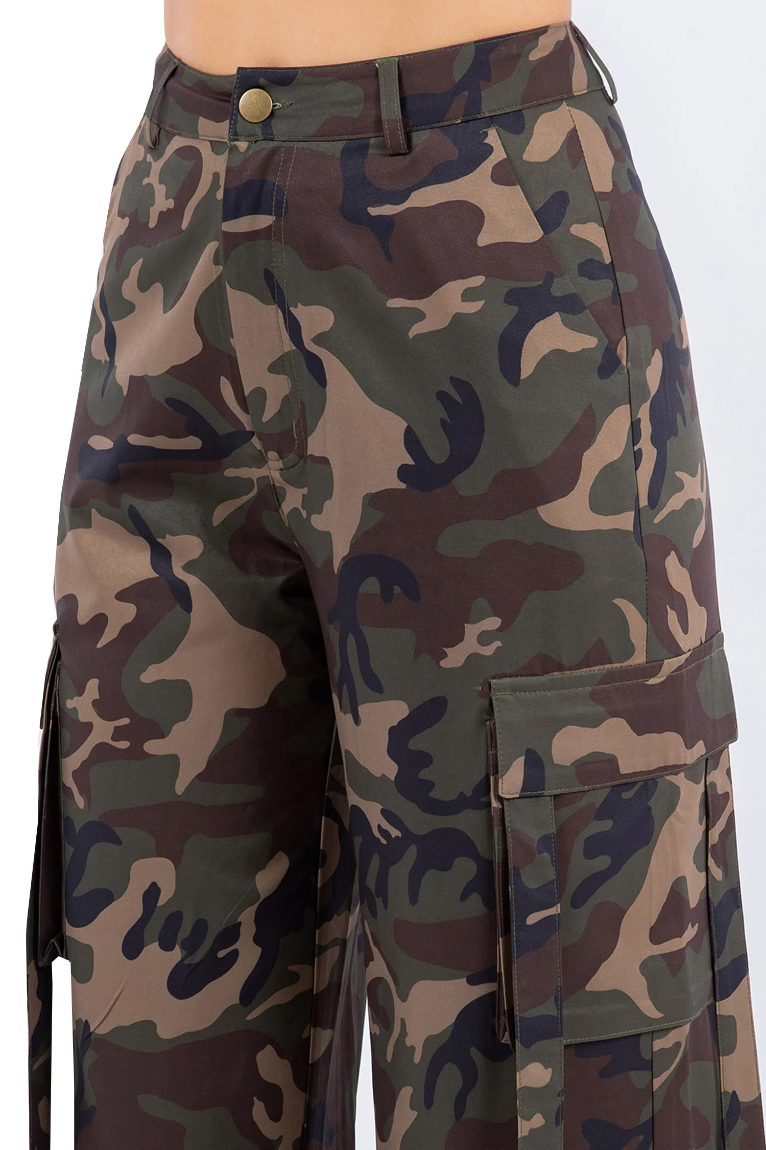 Women's Essential Multi Pocket Nylon Straight Pants - Image 15