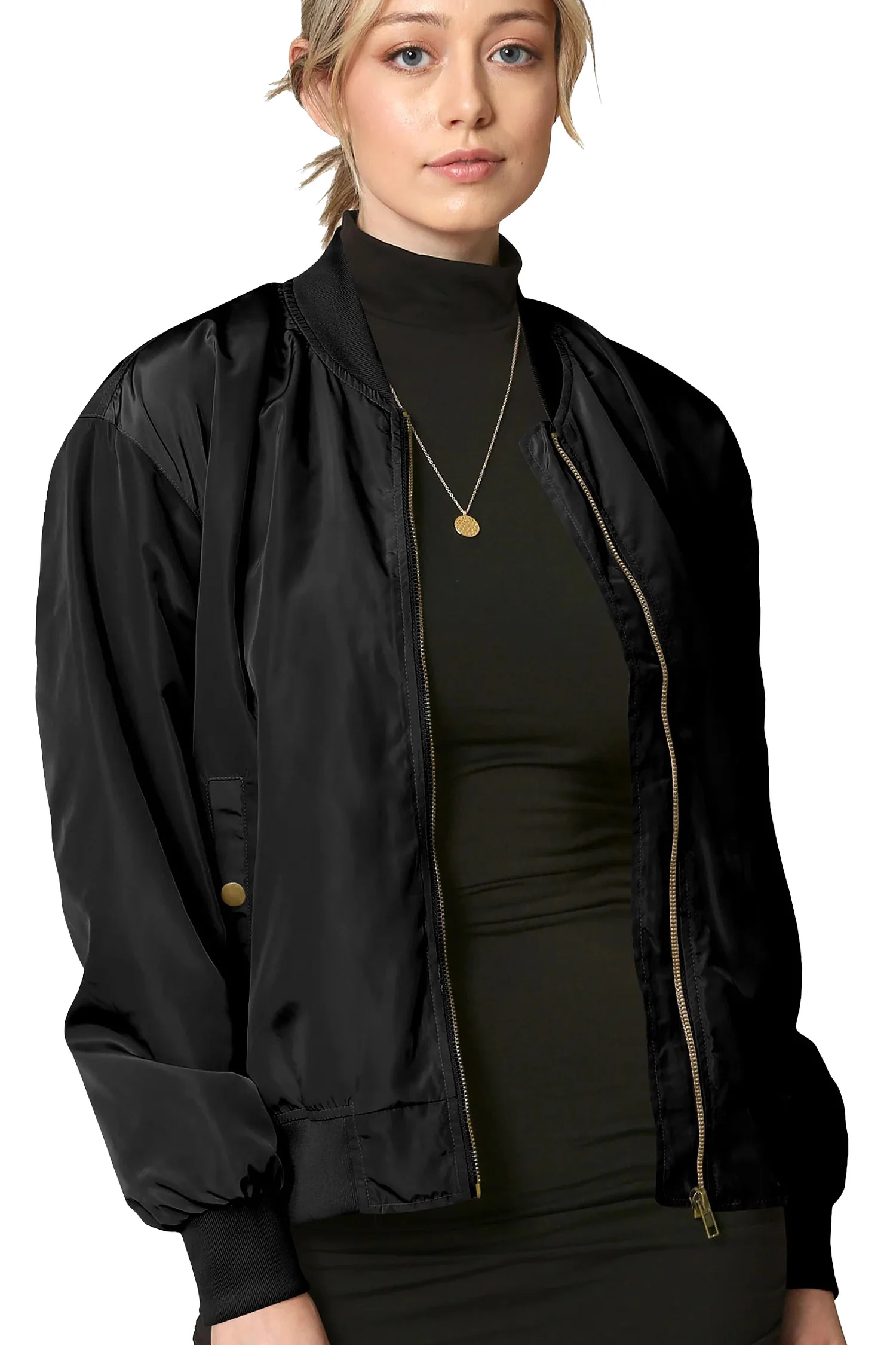 Women's Essential Lightweight Multi Pocket Windbreaker Bomber Jacket - Image 28