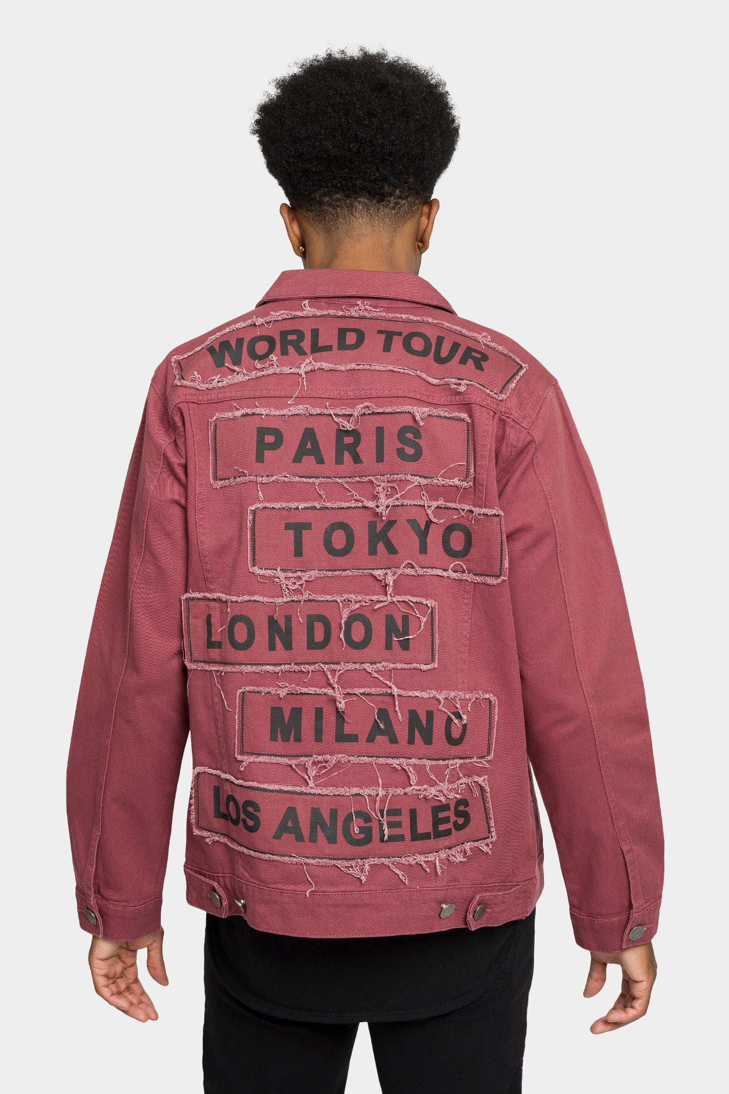 World Tour Colored Denim Jacket - Image 8