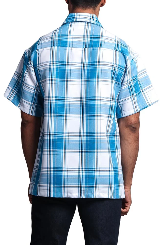 Western Casual Plaid Short Sleeve Button Up Shirt - Image 5