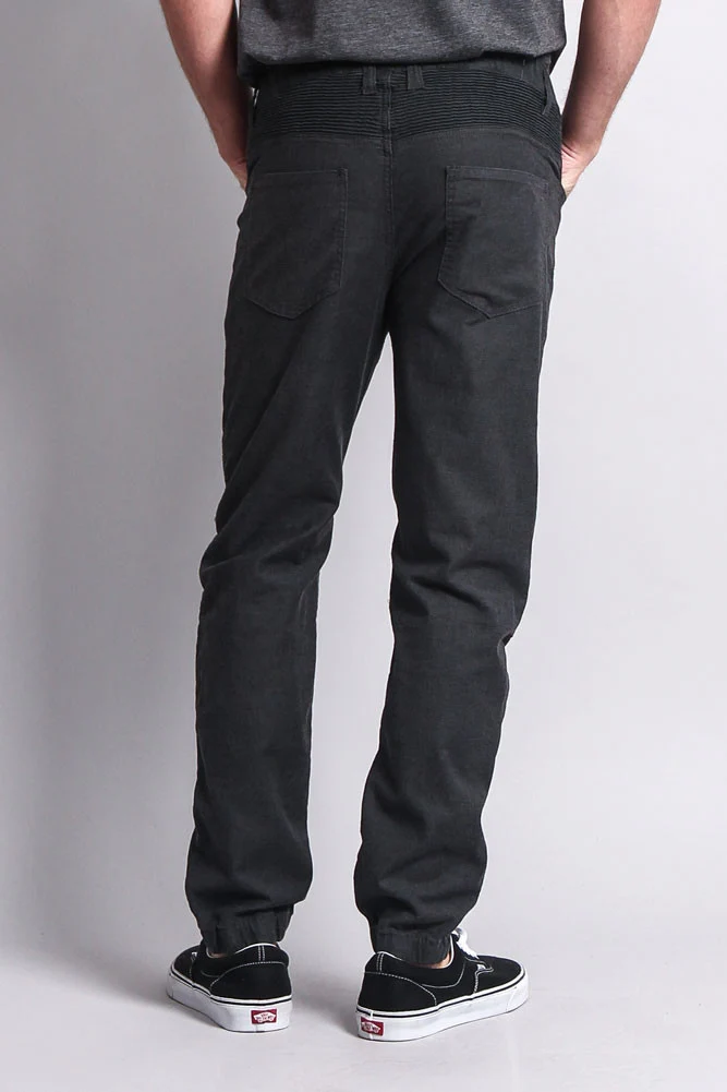 Zipper Knee Biker Twill Jogger Pants - Image 38