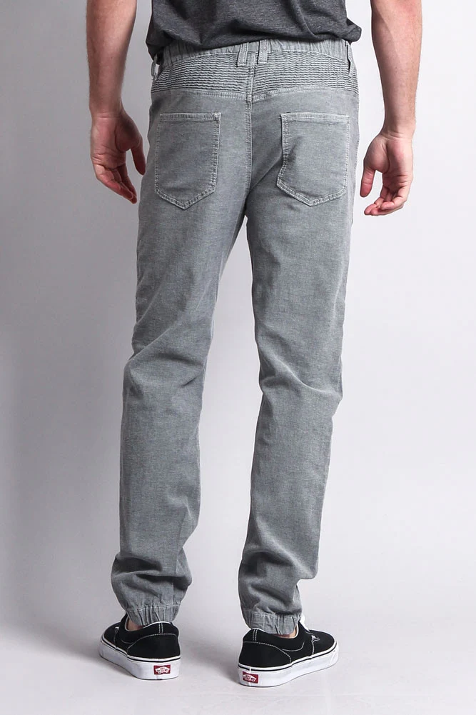 Zipper Knee Biker Twill Jogger Pants - Image 43